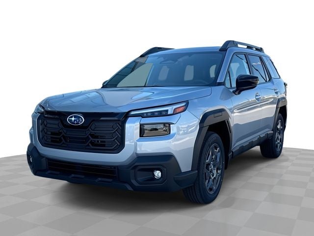 2026 Subaru OUTBACK Premium in Ice Silver Metallic — front three-quarter view