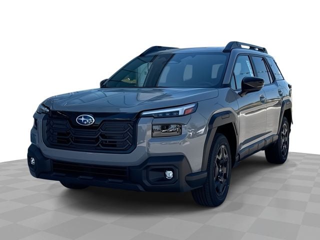 2026 Subaru OUTBACK Limited in River Rock Pearl — front three-quarter view