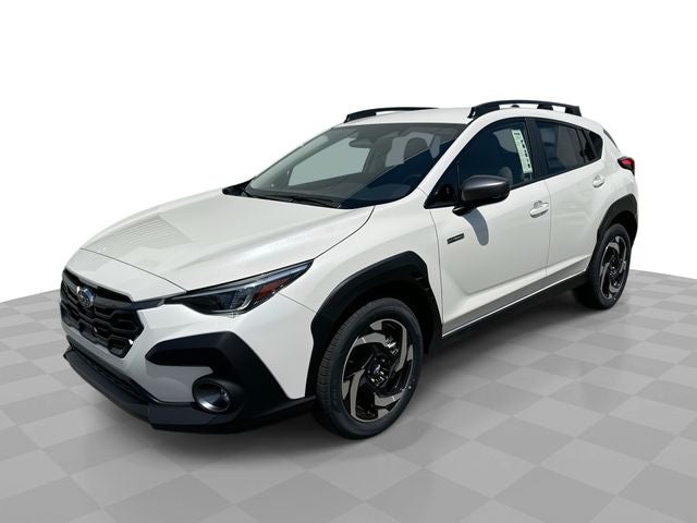 2026 Subaru CROSSTREK Limited Hybrid in Crystal White Pearl — front three-quarter view