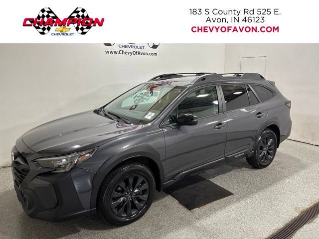2024 Subaru Outback Onyx Edition XT in Gray — front three-quarter view